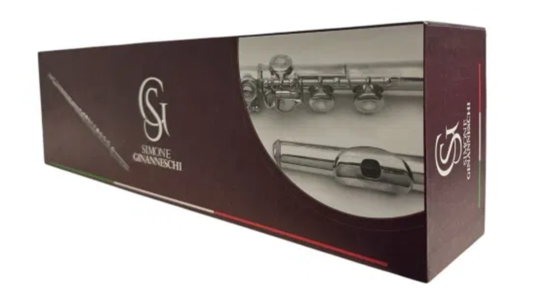 SG SIMONE GINANNESCHI SF02 FLAUTO TRAVERSO CON TESTATA IN ARGENTO DISCENDETE AL SI