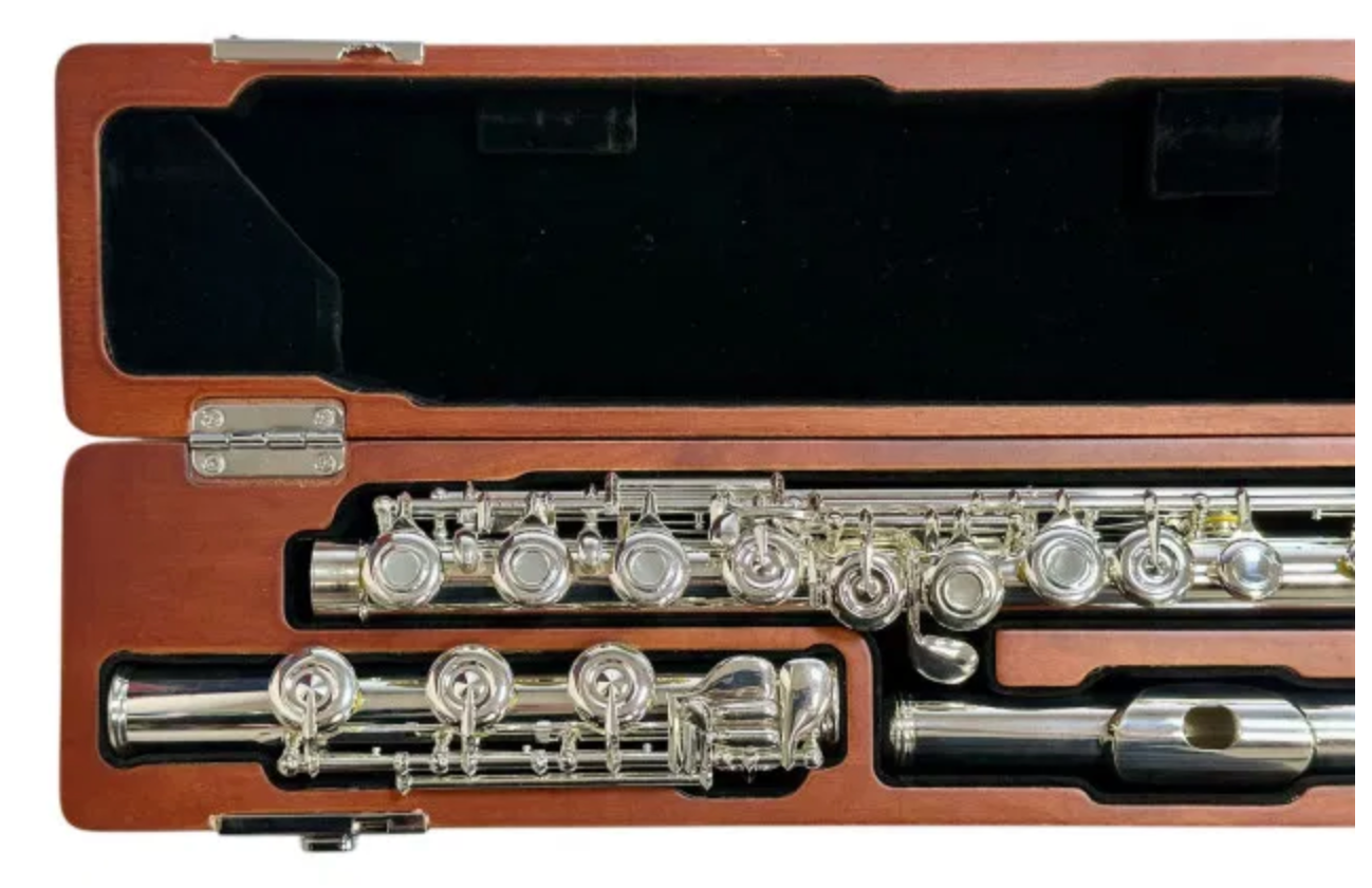 SG SIMONE GINANNESCHI SF03 FLAUTO TRAVERSO CON CORPO E TESTATA IN ARGENTO DISCENDETE AL SI