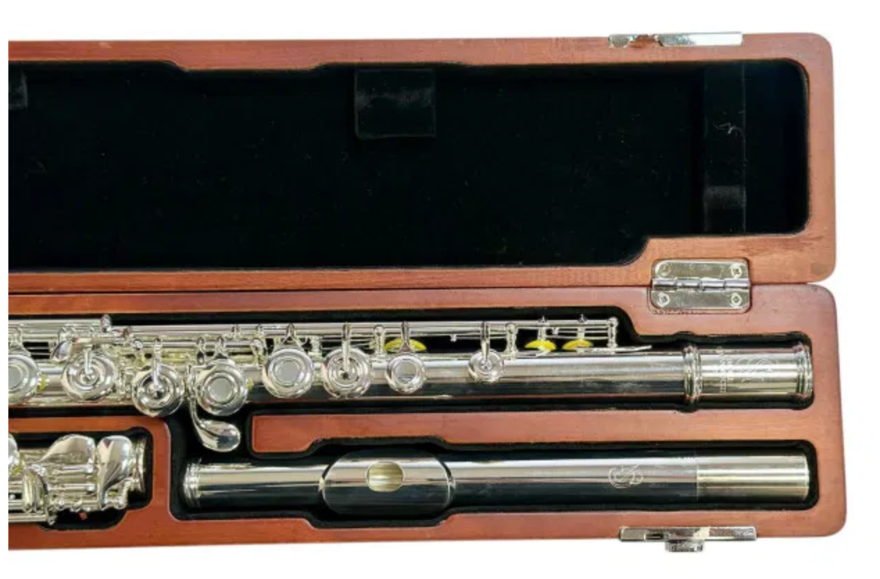 SG SIMONE GINANNESCHI SF03 FLAUTO TRAVERSO CON CORPO E TESTATA IN ARGENTO DISCENDETE AL SI