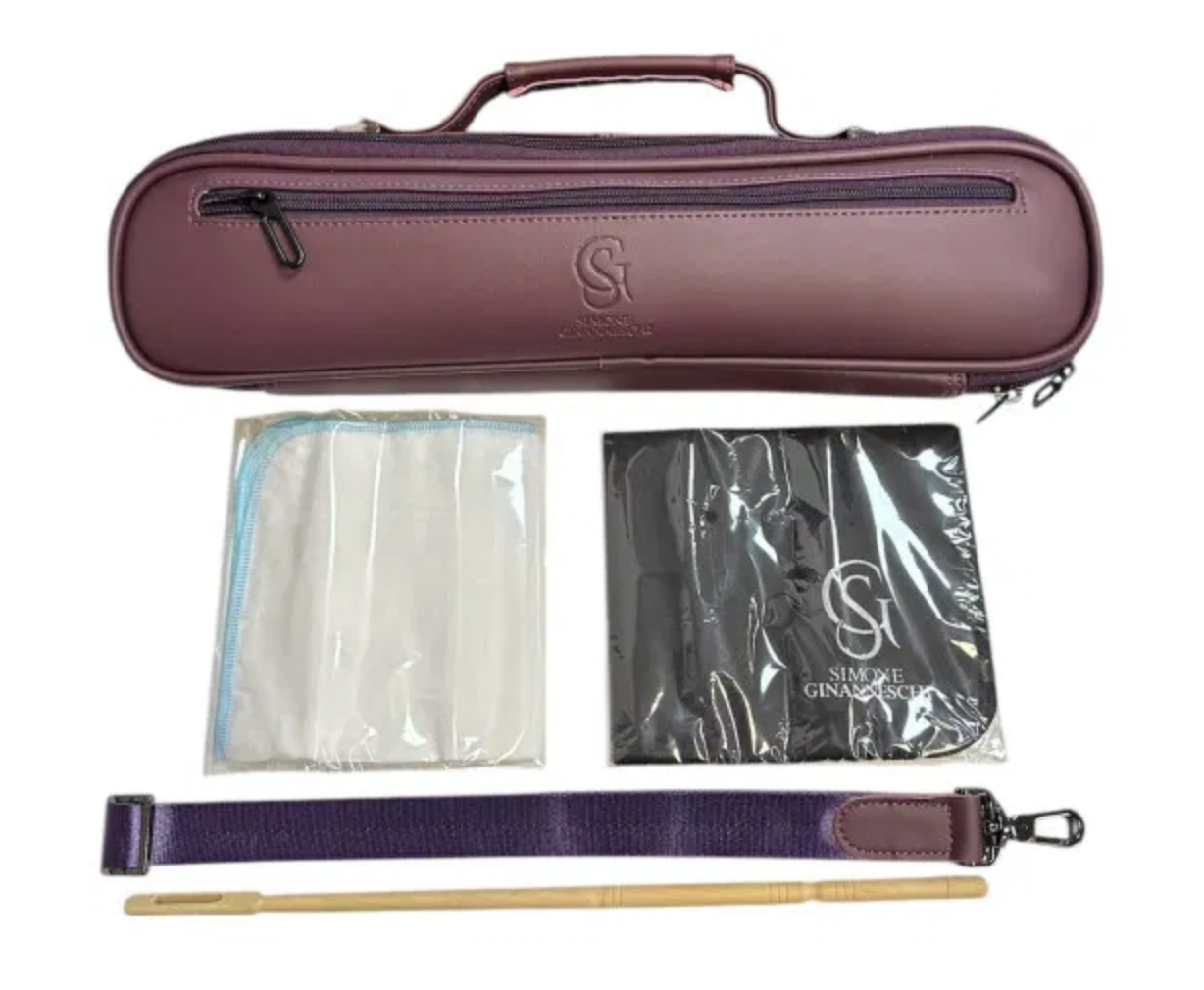 SG SIMONE GINANNESCHI SF03 FLAUTO TRAVERSO CON CORPO E TESTATA IN ARGENTO DISCENDETE AL SI