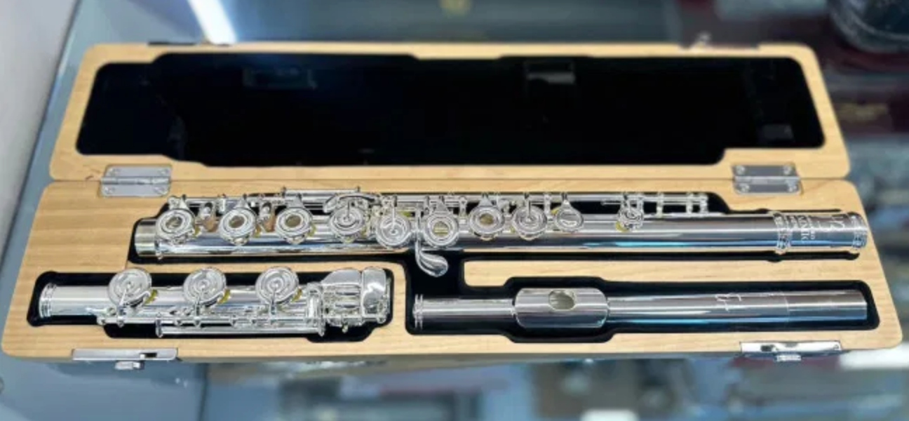 BERNHARD HAMMIG FLAUTO TRAVERSO ARGENTATO DISCENDENTE AL SI B1278