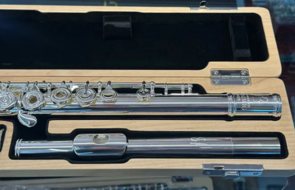 BERNHARD HAMMIG FLAUTO TRAVERSO ARGENTATO DISCENDENTE AL SI B1278